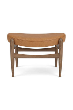   Wooden Base Padded Ottoman | Oroa.com