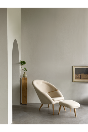   Wooden Leg Ottoman | Oroa.com