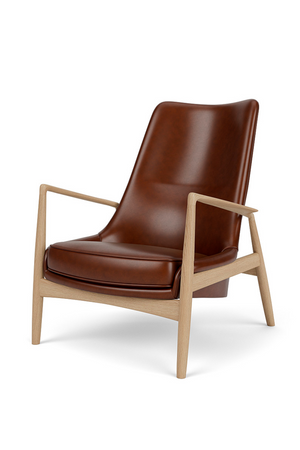   High-Back Upholstered Lounge Chair | Oroa.com