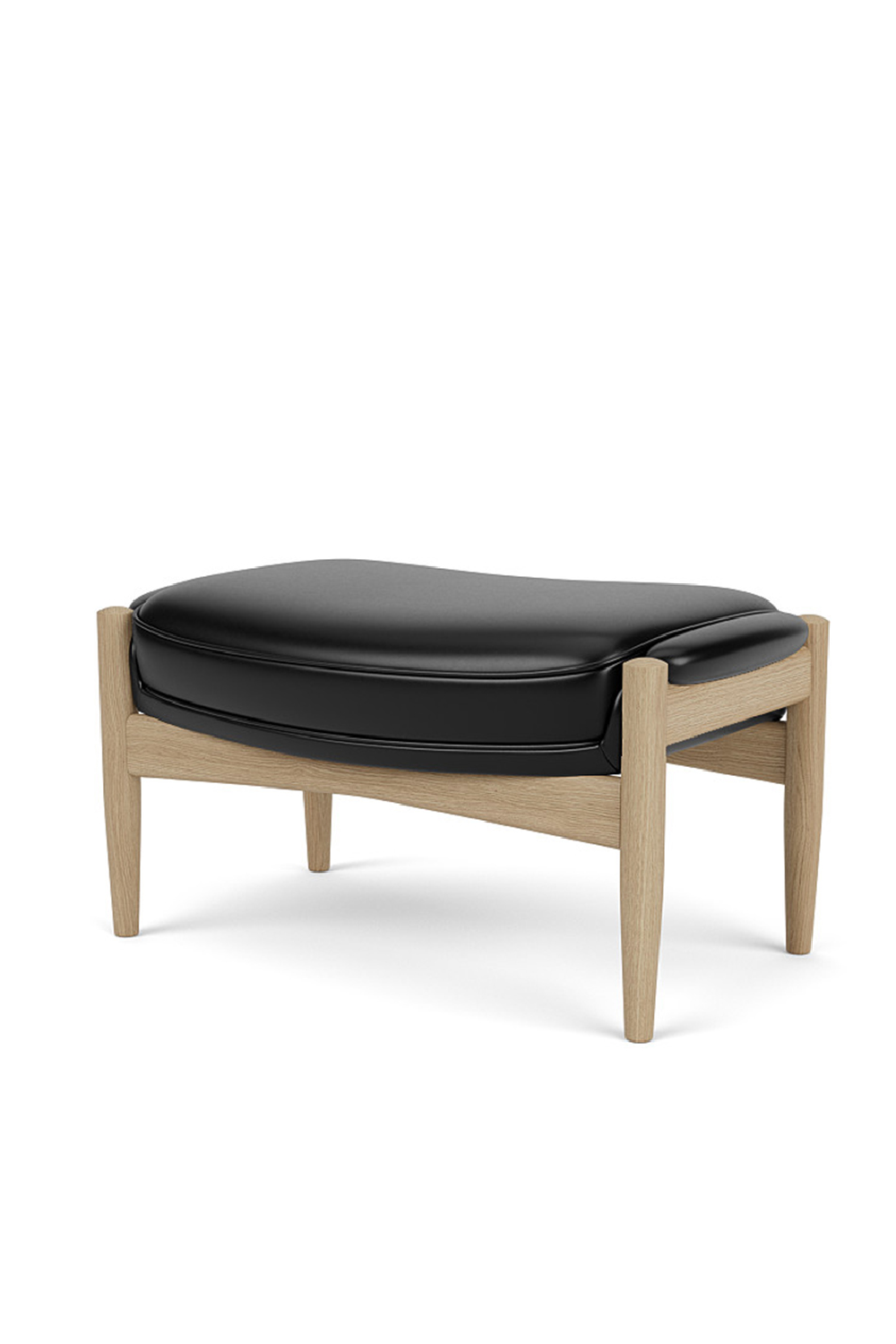  Wooden Leg Padded Ottoman | Oroa.com
