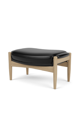   Wooden Leg Padded Ottoman | Oroa.com