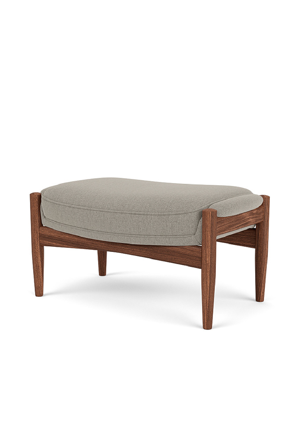   Wooden Leg Padded Ottoman | Oroa.com