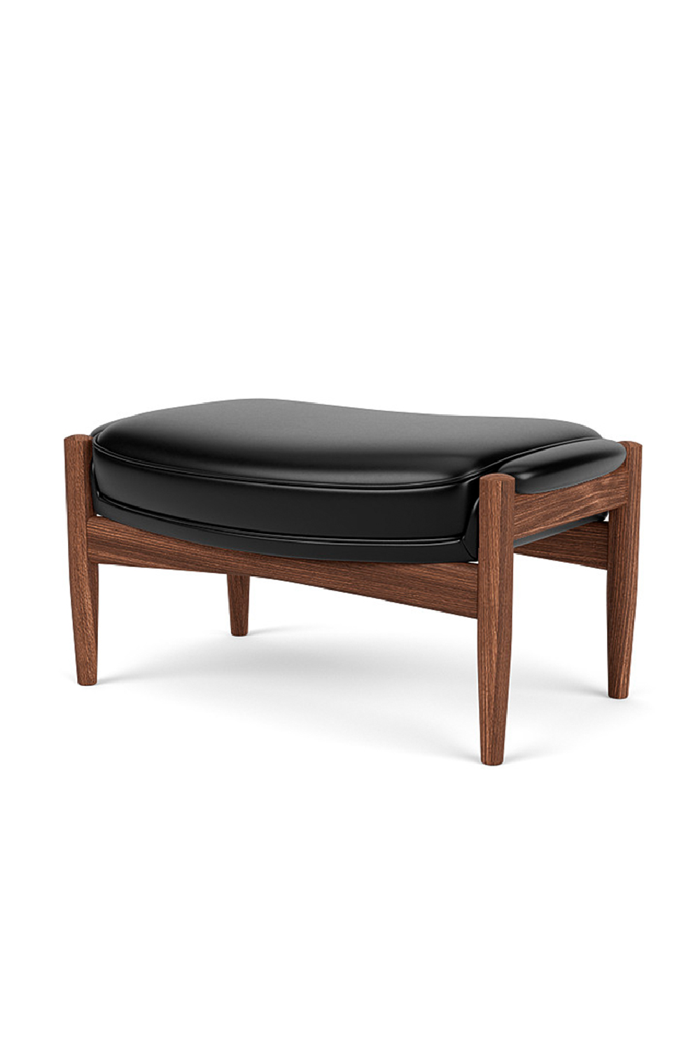   Wooden Leg Padded Ottoman | Oroa.com
