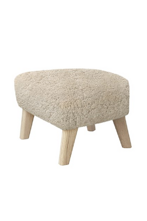  Wooden Leg Upholstered Ottoman | Oroa.com