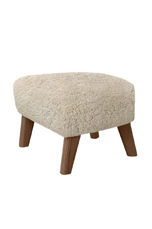   Wooden Leg Upholstered Ottoman | Oroa.com