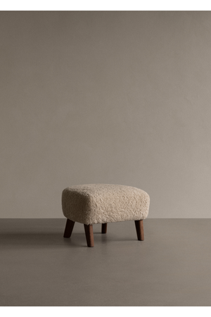   Wooden Leg Upholstered Ottoman | Oroa.com
