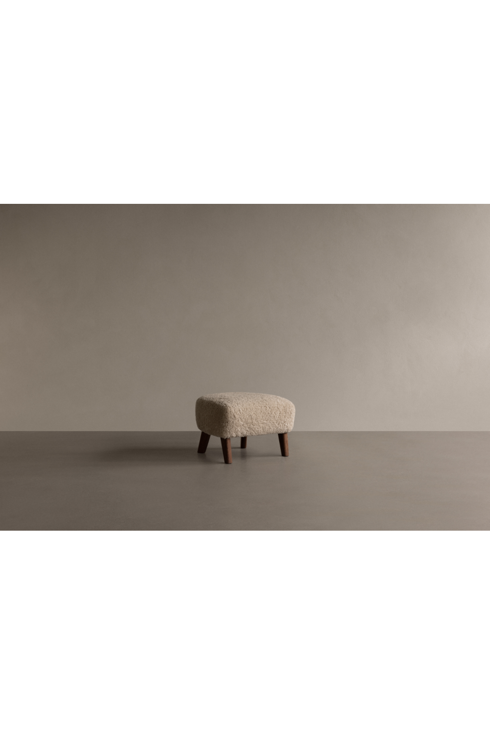   Wooden Leg Upholstered Ottoman | Oroa.com