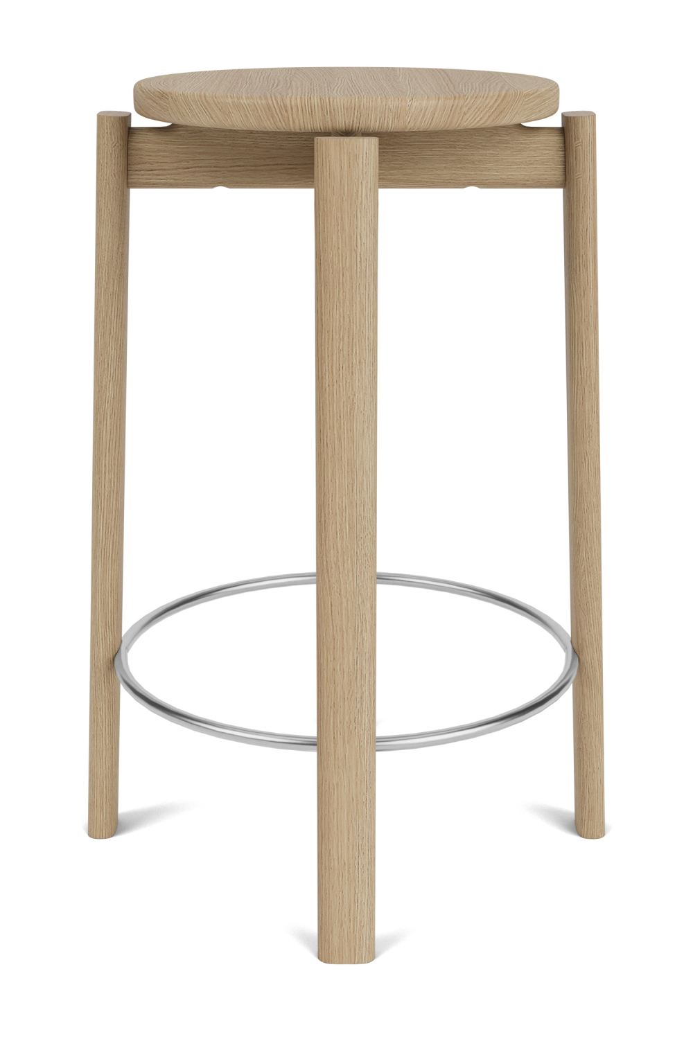   Round Wooden Counter Stool | Oroa.com