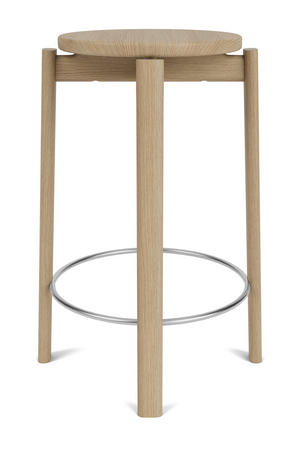   Round Wooden Counter Stool | Oroa.com