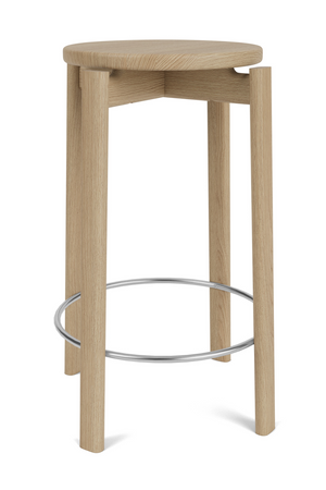   Round Wooden Counter Stool | Oroa.com