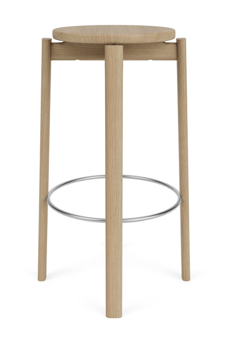   Round Wooden Bar Stool | Oroa.com