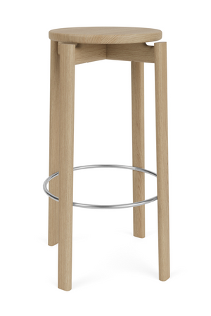   Round Wooden Bar Stool | Oroa.com