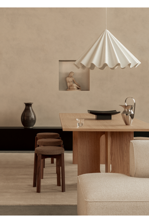   White Wavy Conical Pendant Lamp | Oroa.com
