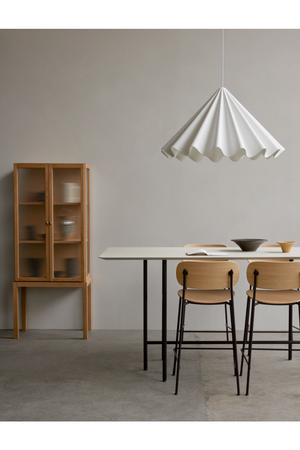   White Wavy Conical Pendant Lamp | Oroa.com