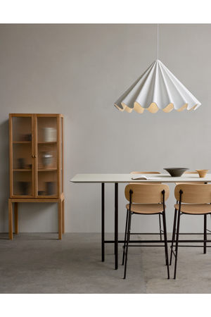   White Wavy Conical Pendant Lamp | Oroa.com