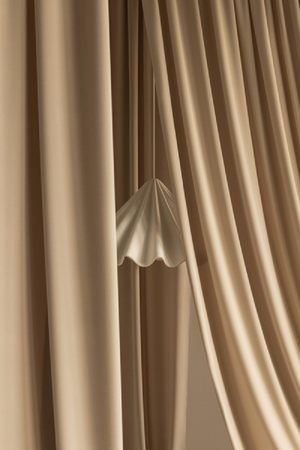   White Wavy Conical Pendant Lamp | Oroa.com