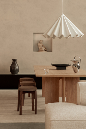   White Wavy Conical Pendant Lamp | Oroa.com