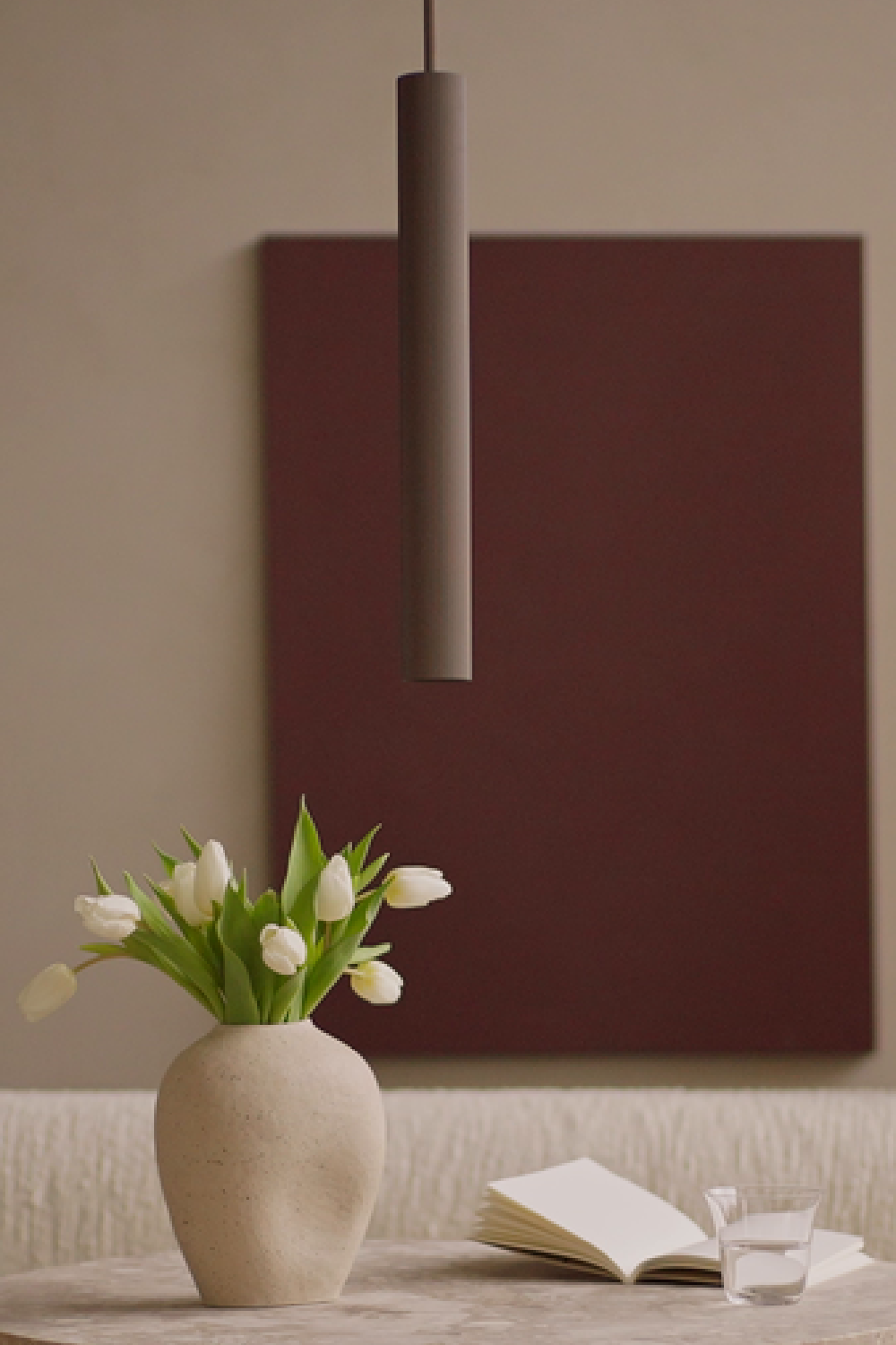   Bronzed Tube Pendant Lamp | Oroa.com