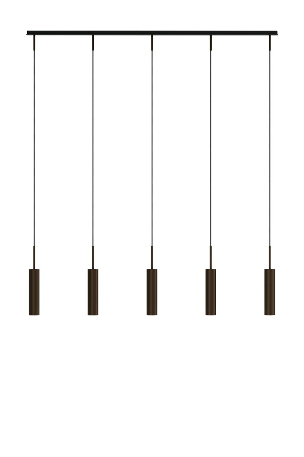   Bronzed Tube Rail Pendant Lamp | Oroa.com