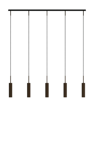   Bronzed Tube Rail Pendant Lamp | Oroa.com