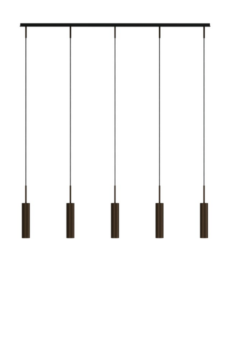   Bronzed Tube Rail Pendant Lamp | Oroa.com