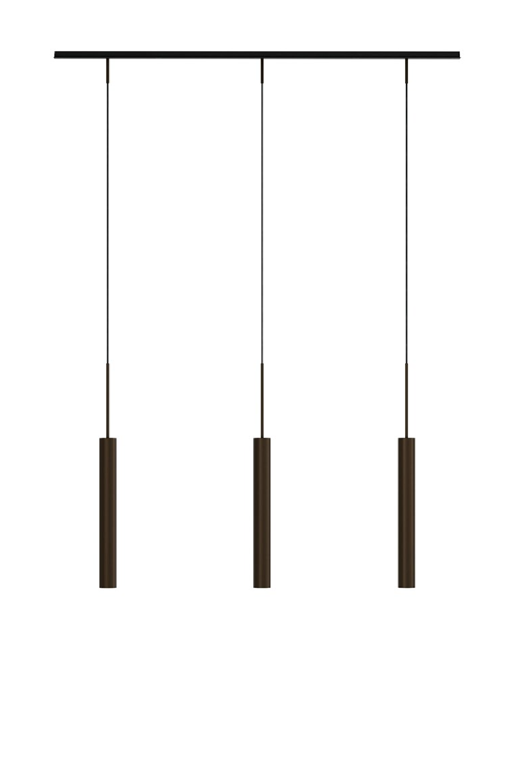  Bronzed Tube Rail Pendant Lamp | Oroa.com
