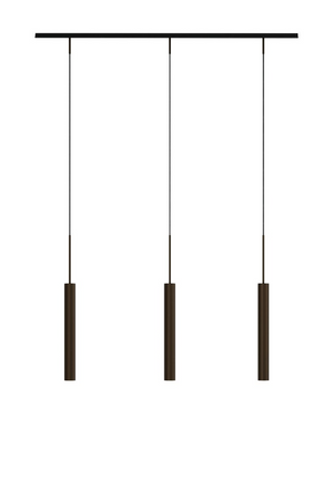   Bronzed Tube Rail Pendant Lamp | Oroa.com
