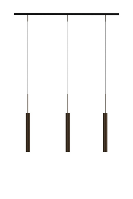   Bronzed Tube Rail Pendant Lamp | Oroa.com