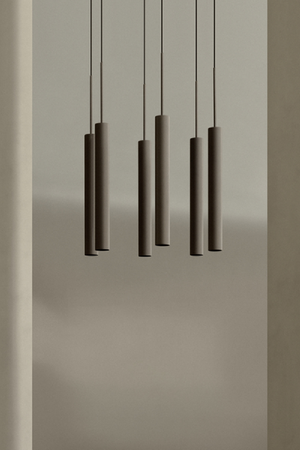   Bronzed Tube Rail Pendant Lamp | Oroa.com