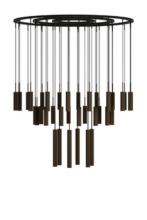  Bronzed Tube Chandelier | Oroa.com