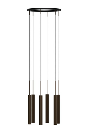   Bronzed Tube Chandelier | Oroa.com
