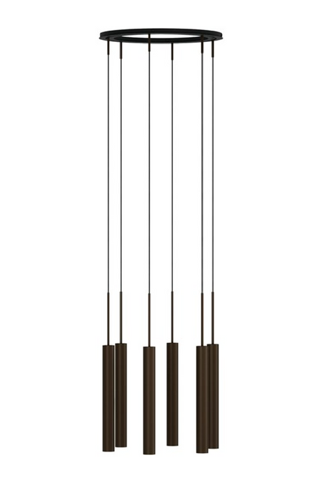   Bronzed Tube Chandelier | Oroa.com