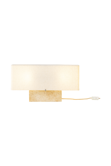  Travertine Base Table Lamp | Oroa.com