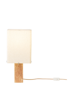   Travertine Base Table Lamp | Oroa.com