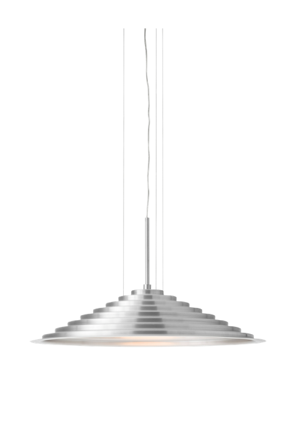   Conical Brushed Aluminum Pendant Lamp | Oroa.com