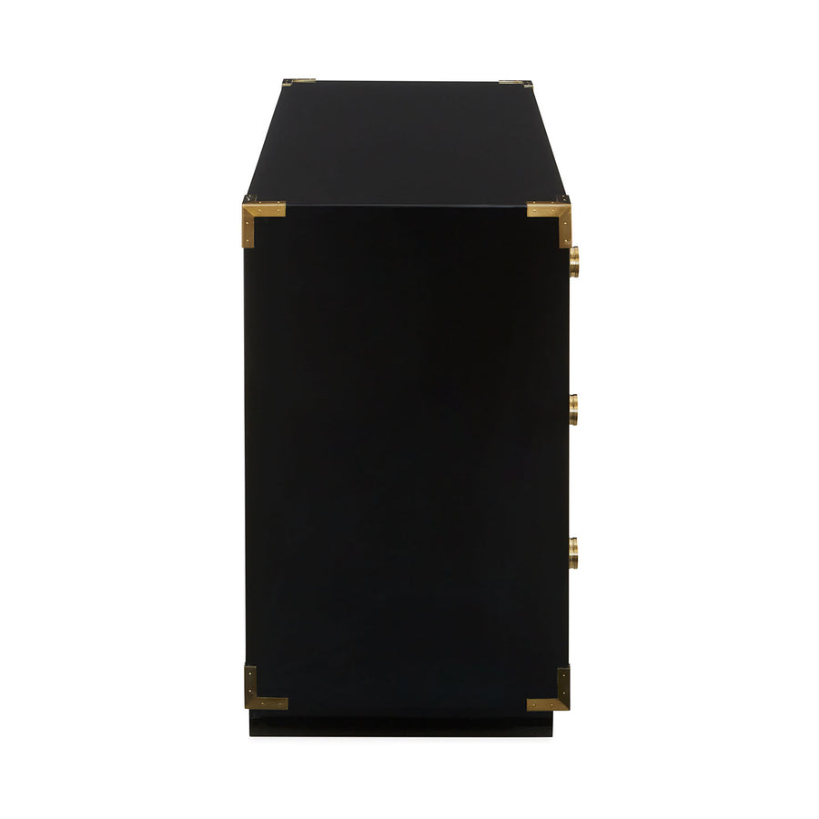   Gold Accent 3-Drawer Chest | Oroa.com