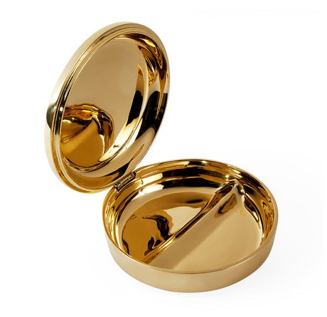   Solid Brass Round Pill Box | Oroa.com