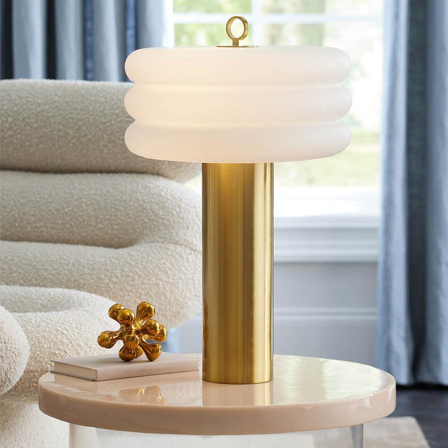   Stacked Glass Table Lamp | Oroa.com