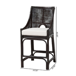   Modern European furniture - Rattan Sloped-Arm Counter Stool - www.oroa.com | Oroa.com