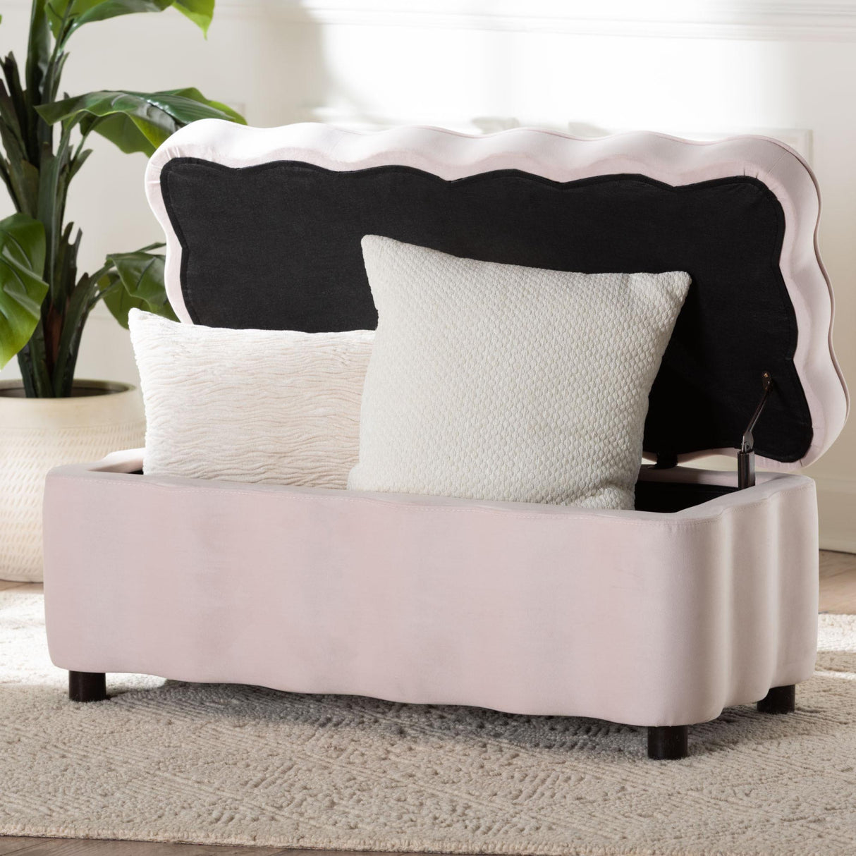   Modern European furniture - Velvet Storage Bench - www.oroa.com | Oroa.com
