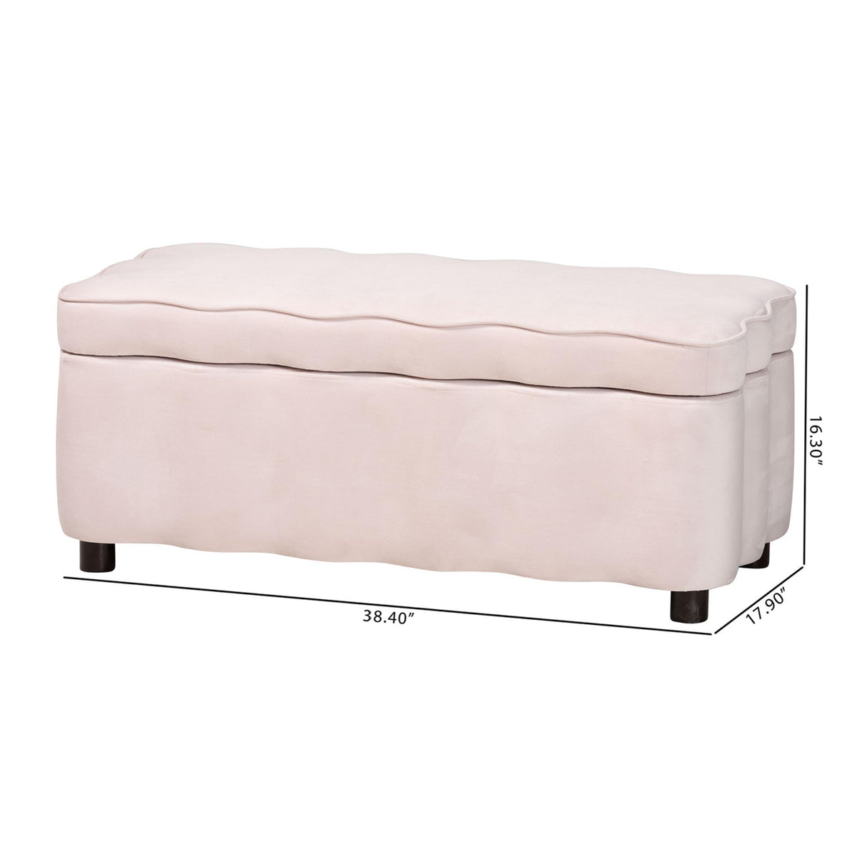   Modern European furniture - Velvet Storage Bench - www.oroa.com | Oroa.com