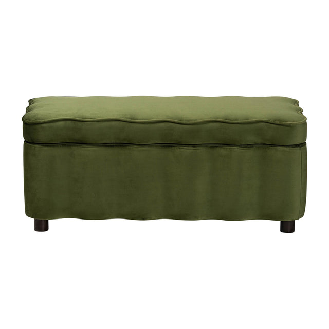 Modern European furniture - Velvet Storage Bench - www.oroa.com