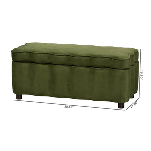   Modern European furniture - Velvet Storage Bench - www.oroa.com | Oroa.com