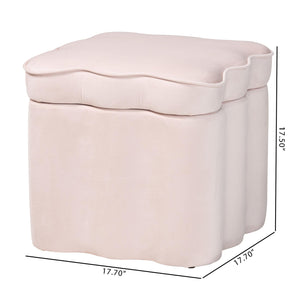   Modern European furniture - Scalloped Storage Ottoman - www.oroa.com | Oroa.com