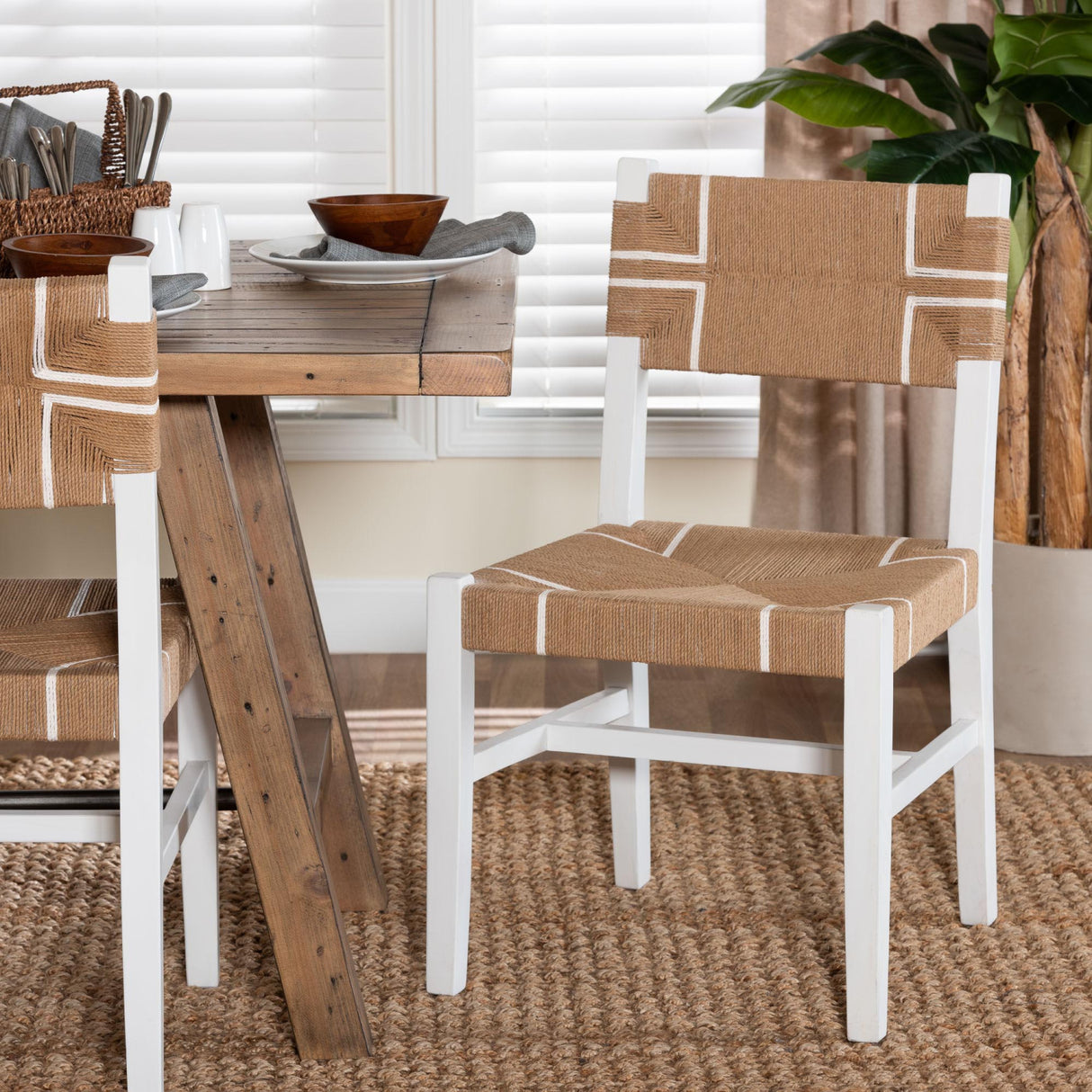   Modern European furniture - White Mahogany Bohemian Dining Chair - www.oroa.com | Oroa.com