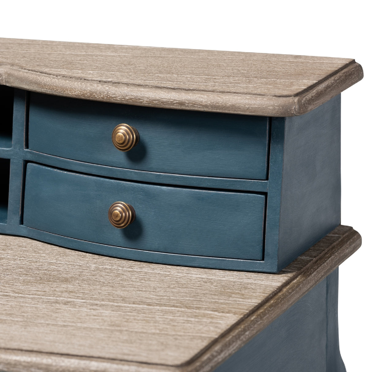   Modern European furniture - Blue Wooden Accent Writing Desk - www.oroa.com | Oroa.com