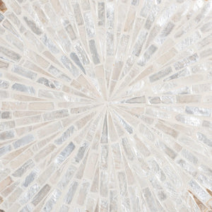   Modern European furniture - Capiz Shell Scalloped End Table - www.oroa.com | Oroa.com