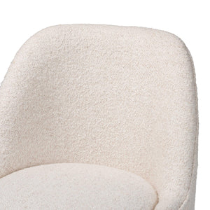   Modern European furniture - White Boucle Dining Side Chair - www.oroa.com | Oroa.com