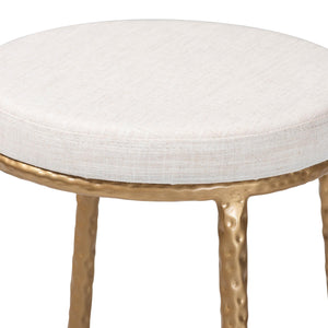   Modern European furniture - Hand-forged Metal Padded Counter Stool - www.oroa.com | Oroa.com