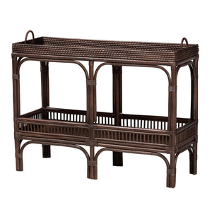   Modern European furniture - Woven Rattan Console Table - www.oroa.com | Oroa.com